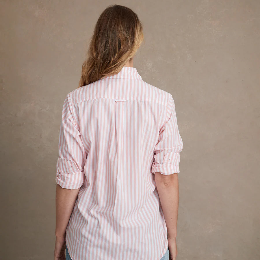 Irving & Powel - Franklin bold stripe shirt Rose/White