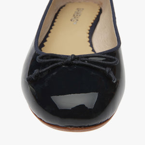 Tina Navy Patent Ballet Shoe