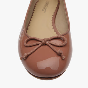 Tina Ochre patent Leather Ballet flat