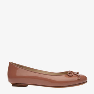 Tina Ochre patent Leather Ballet flat