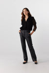 Coco Ribbon - LUXE ITALIAN LEATHER PANT IN BLACK