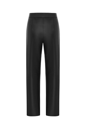 Coco Ribbon - LUXE ITALIAN LEATHER PANT IN BLACK