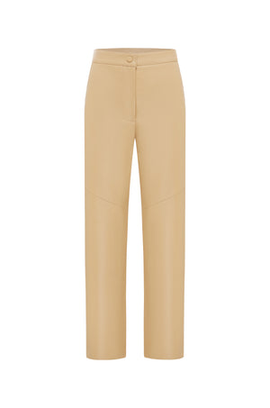 Coco Ribbon - LUXE ITALIAN LEATHER PANT IN BUTTERSCOTCH