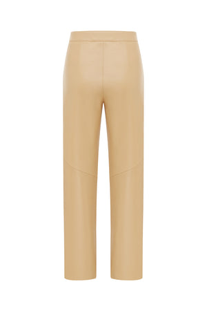 Coco Ribbon - LUXE ITALIAN LEATHER PANT IN BUTTERSCOTCH