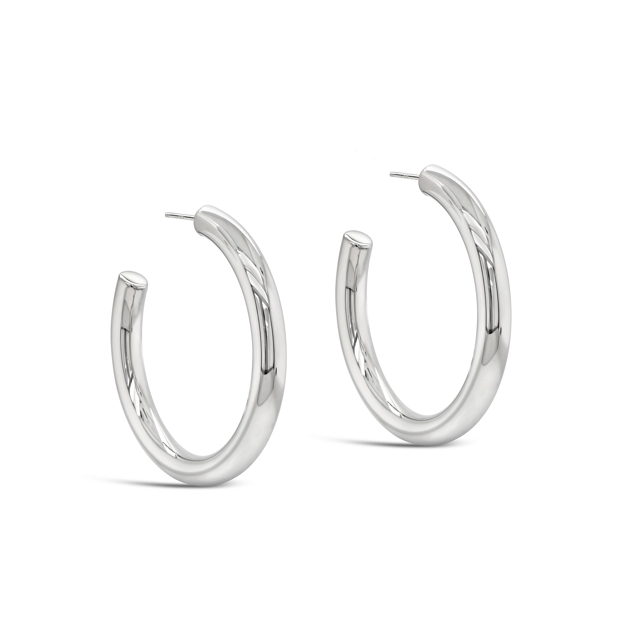 By Fairfax and Roberts Silver hoop earrings