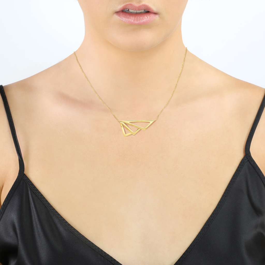 By Fairfax and Roberts Retro Open Winged Layering Necklace