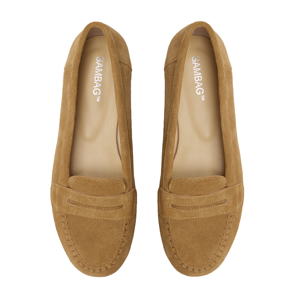 Fifi Rust Suede Loafer
