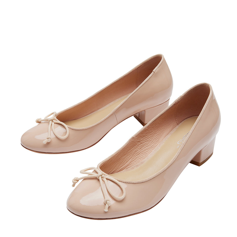 Gloria Blush Patent ballet heel