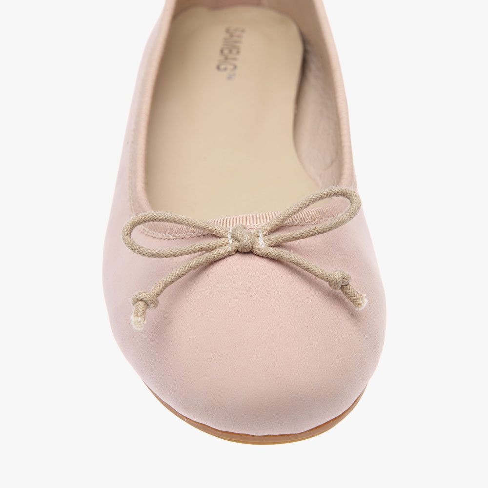 Natalie Blush Nubuck Ballet Shoe