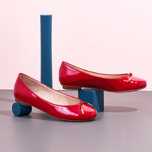 Grace Red Patent Leather Ballet Flat