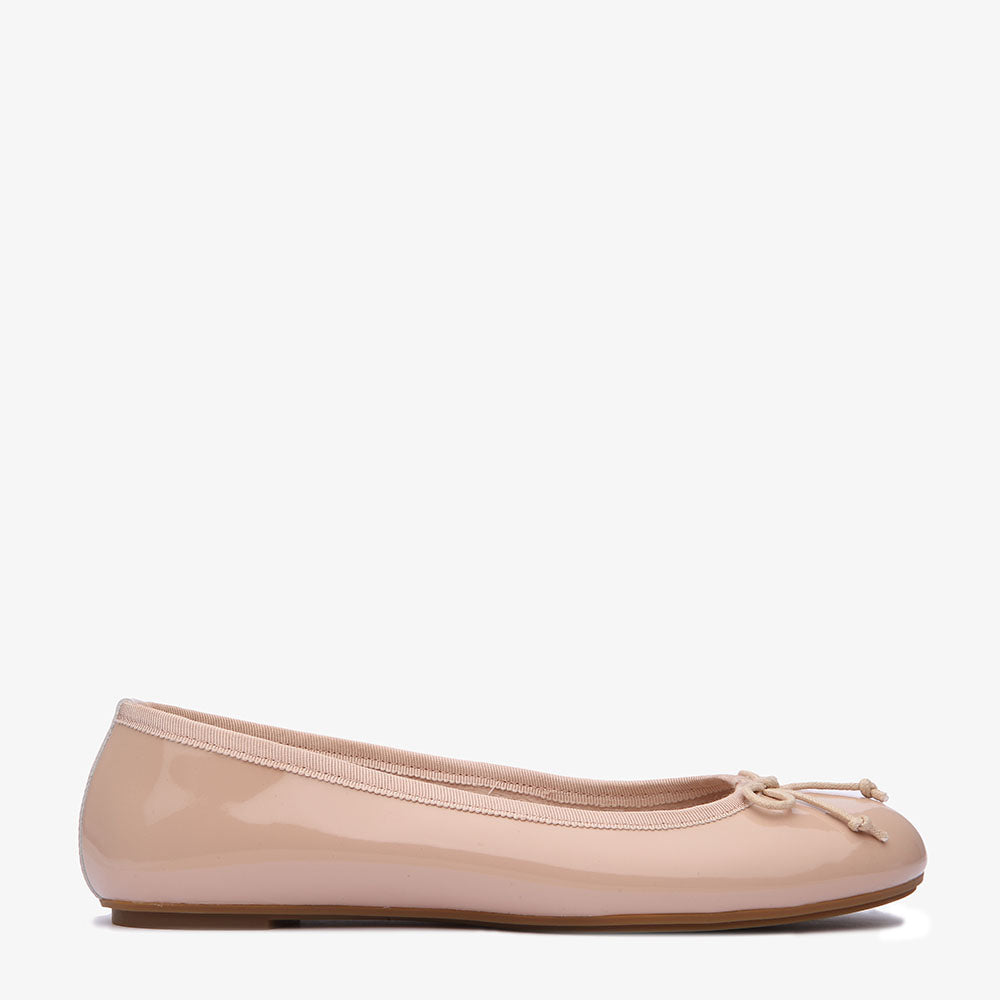 Natalie Blush Patent Leather Ballet Flat