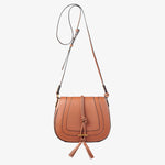 Nikki Williams - Harriet Maxi Tan Leather Saddle Bag