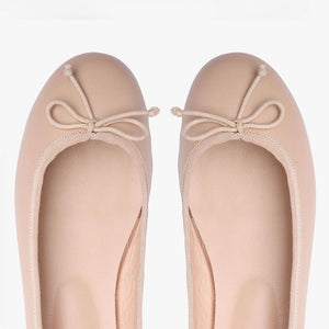 Natalie Blush Leather Ballet Flat