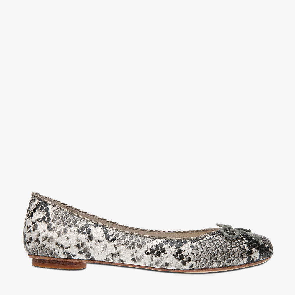 Tina Grey Python Embossed Leather Ballet